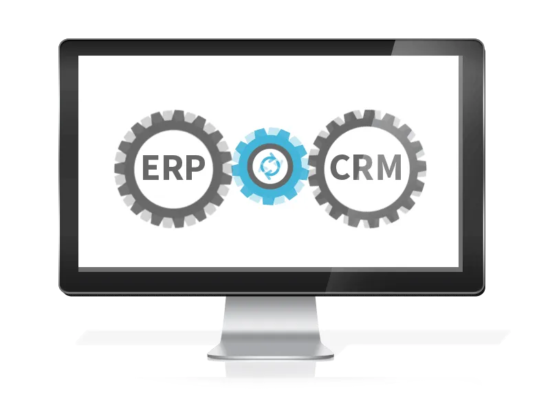 Animated demonstration of the Commercient SYNC integration app interface