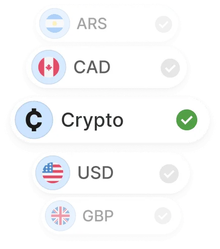 Multi-currency payment processing and FX payout management screen