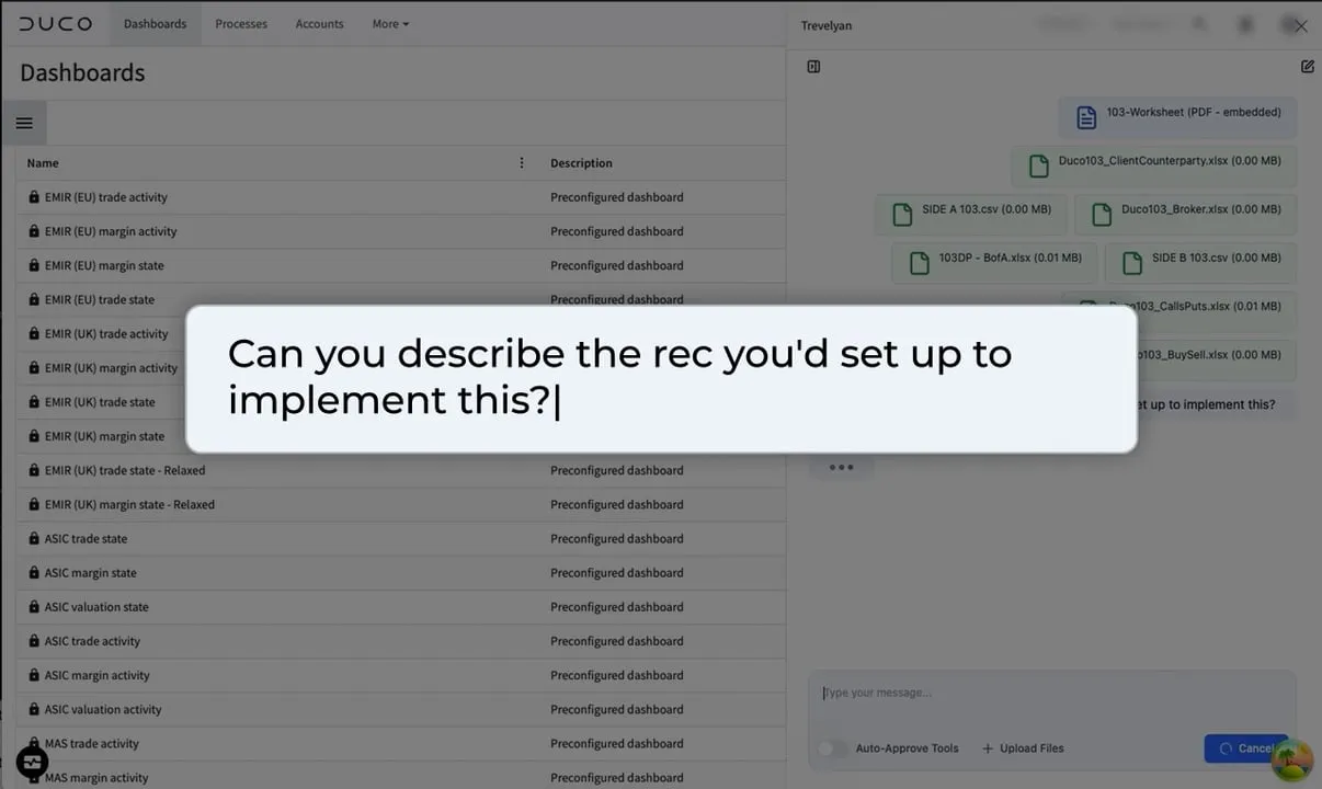 Agentic Workspace process list and AI assistant panel