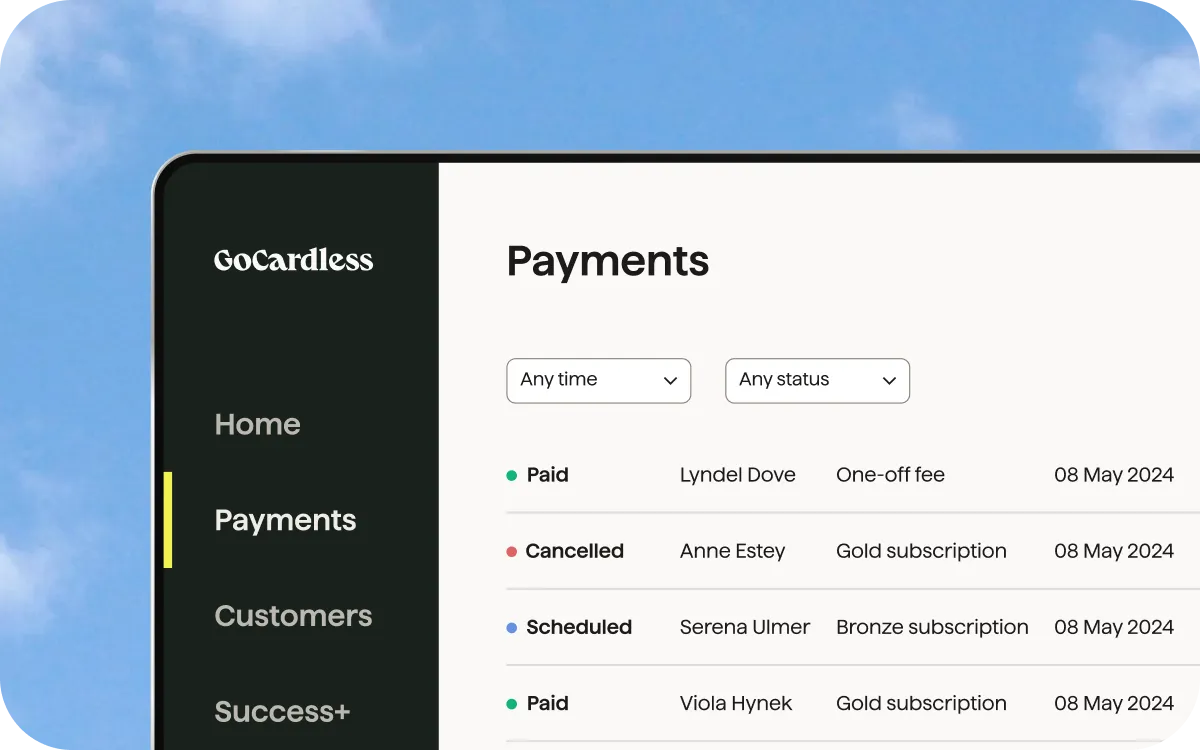All-in-one merchant dashboard for managing payments and customers