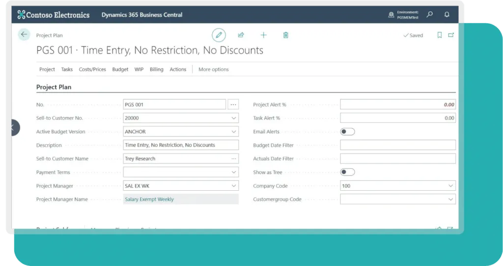 Progressus project plan dashboard (Financial Clarity & Control)