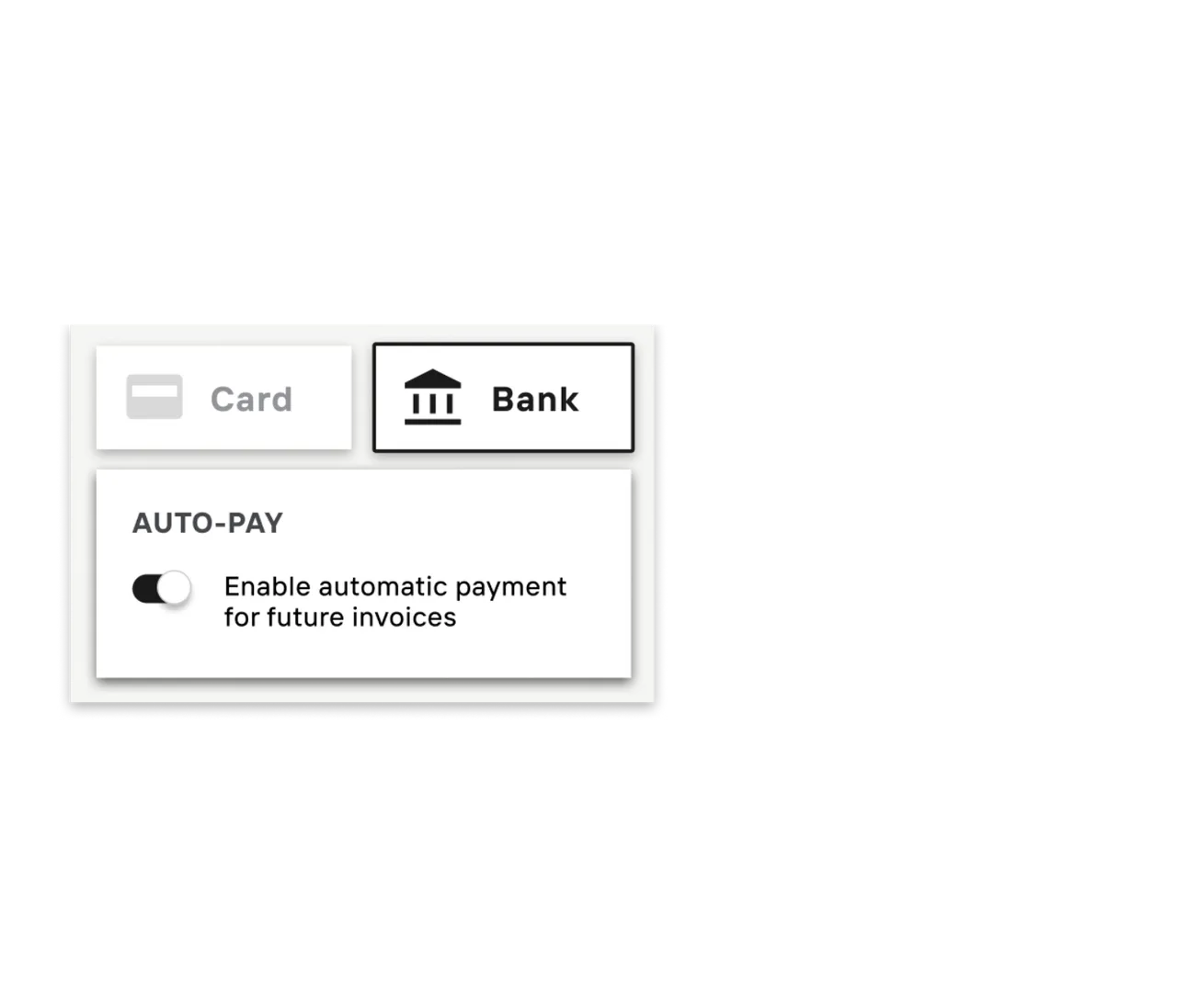 Re-Leased Pay tenant payment method and auto-pay settings