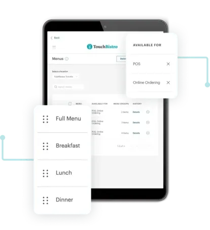 Cloud reporting dashboard, desktop view