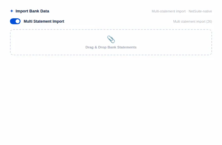 Multi-entity reconciliation view