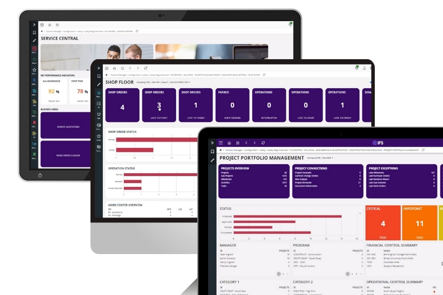 IFS Cloud lobby view